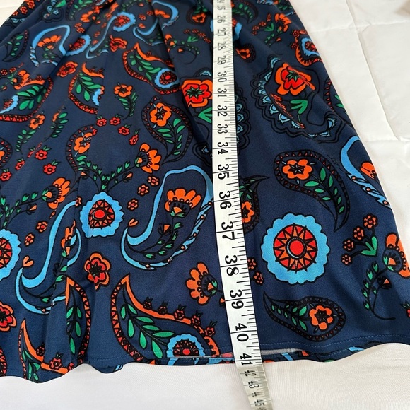 Issa London 100% Silk Plunging Deep V Long Sleeve Paisley Print Dress US 6 - Picture 8 of 8